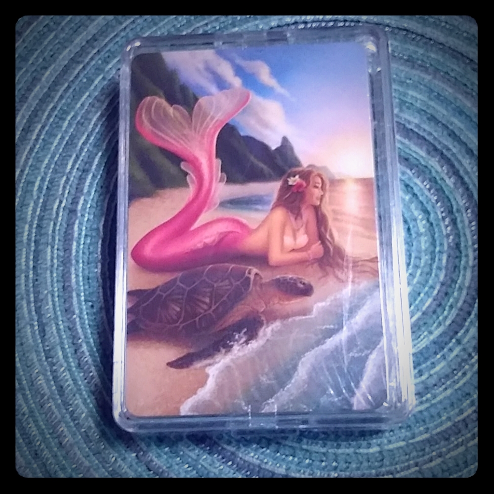 Mermaid & Turtle playing cards